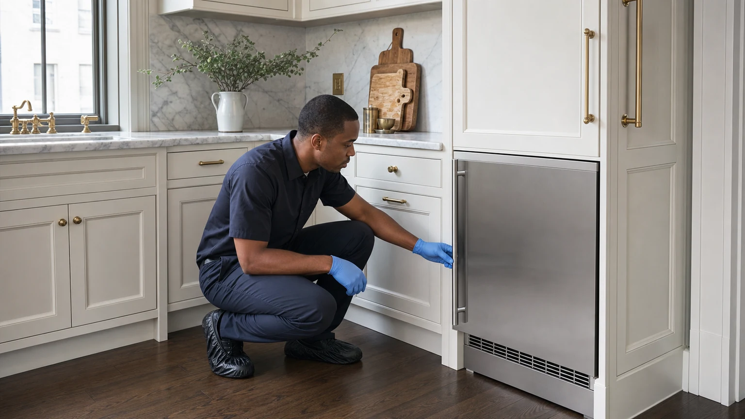 Undercounter ice maker diagnostic visit in West Village